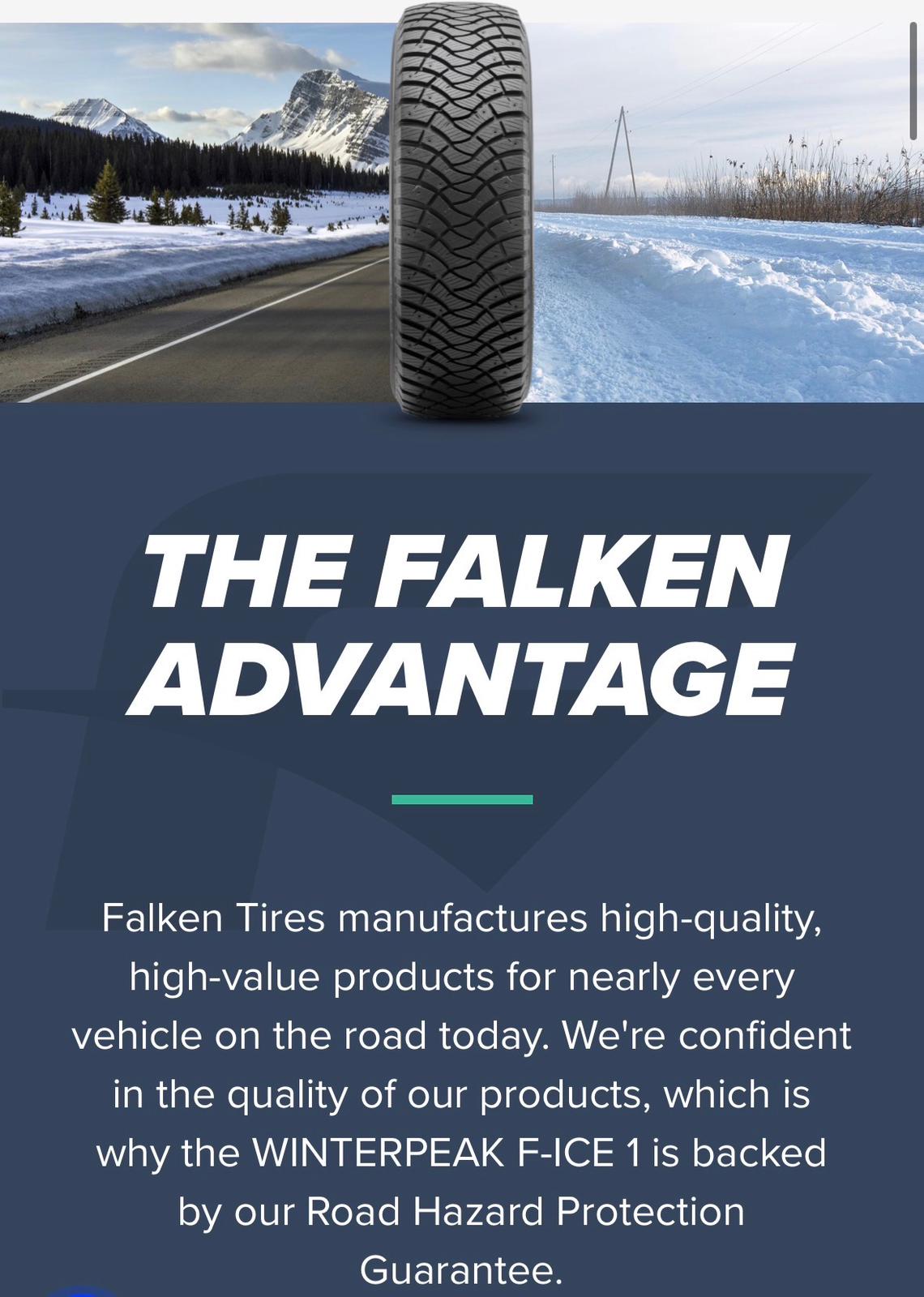 FALKEN WINTERPEAK F-ICE 1 | 275/60R20 115T SL (STUDDABLE)