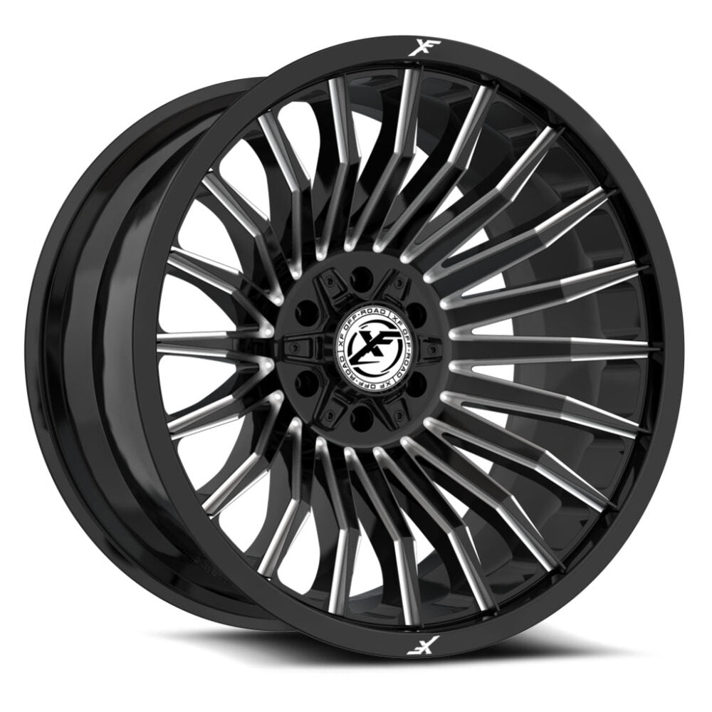 XF 231 GLOSS BLACK MILLED + LOGO | 20X9 +12 5X127/5X139.7