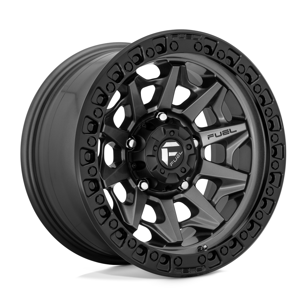 FUEL COVERT 17X8.5 0 6X139.7 106.1 MATTE GUNMETAL BLACK BEAD RING ( TEXT FOR CLEARANCE PRICE *** )