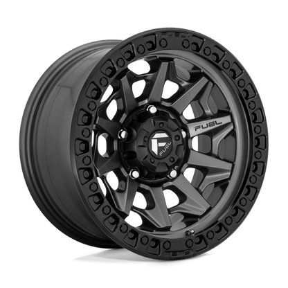 FUEL COVERT 17X8.5 0 6X139.7 106.1 MATTE GUNMETAL BLACK BEAD RING ( TEXT FOR CLEARANCE PRICE *** )