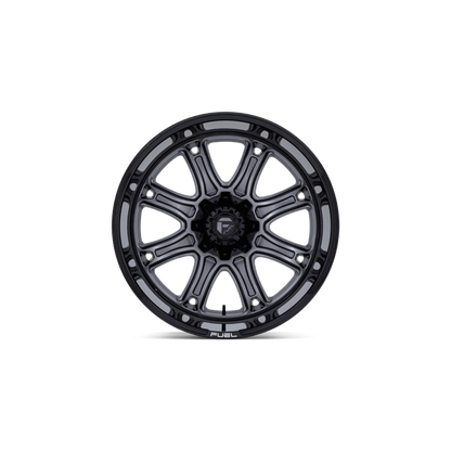 FUEL DARKSTAR MATTE GUNMETAL WITH BLK LIP | 20X10 6X135/6X139.7 -18 106.1MM -TEXT US FOR CLEARANCE PRICING***