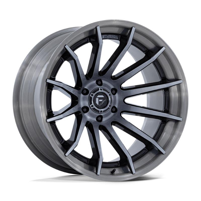 FUEL BURN GLOSS BLK BRUSHED DARK TINT | 24X12 6X135 -44 87.1MM ( TEXT US FOR BLOWOUT PRICING *** )