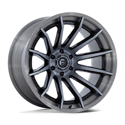 FUEL BURN GLOSS BLK BRUSHED DARK TINT | 24X12 6X135 -44 87.1MM ( TEXT US FOR BLOWOUT PRICING *** )