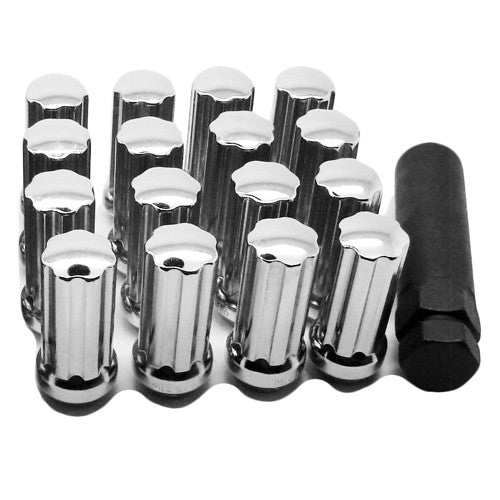 CHROME - 24 PACK SPLINED LUG NUTS   (FIT TO YOUR VEHICLE)