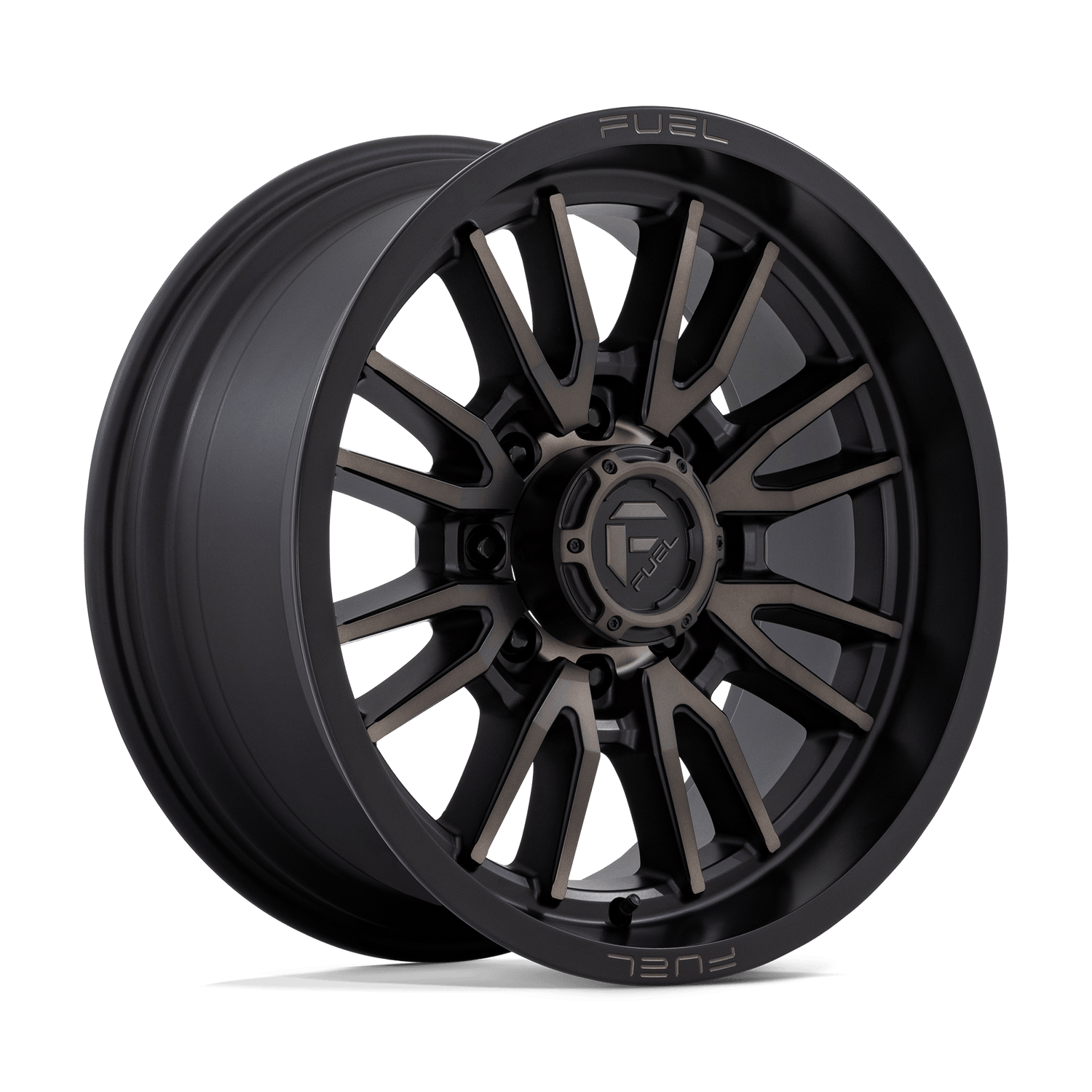 FUEL CLASH 8 20X9 8X180 +1 124MM MATTE BLACK DOUBLE DARK TINT ( TEXT US FOR CLEARANCE PRICING )
