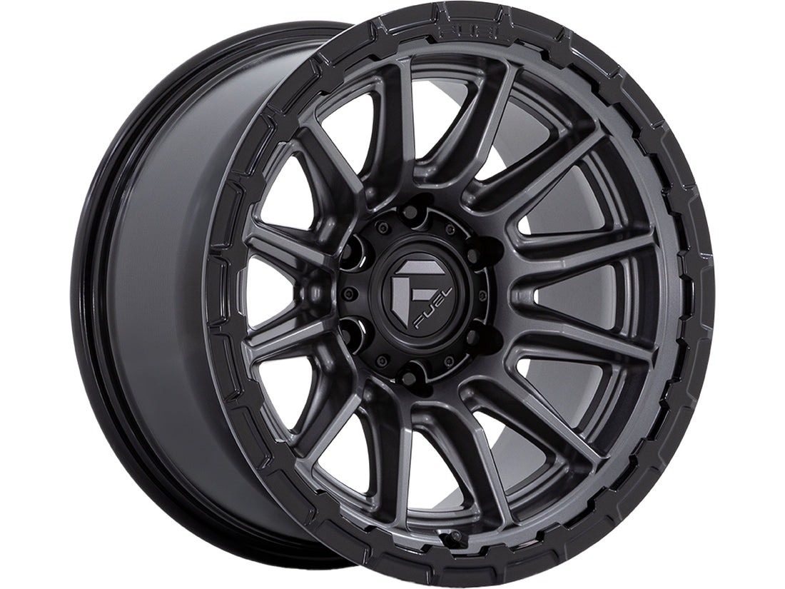 FUEL FC866 PISTON MATTE GUNMETAL GLOSS BLACK LIP 20X10 -18 6X135 87.1MM ( Text us for clearance pricing * )