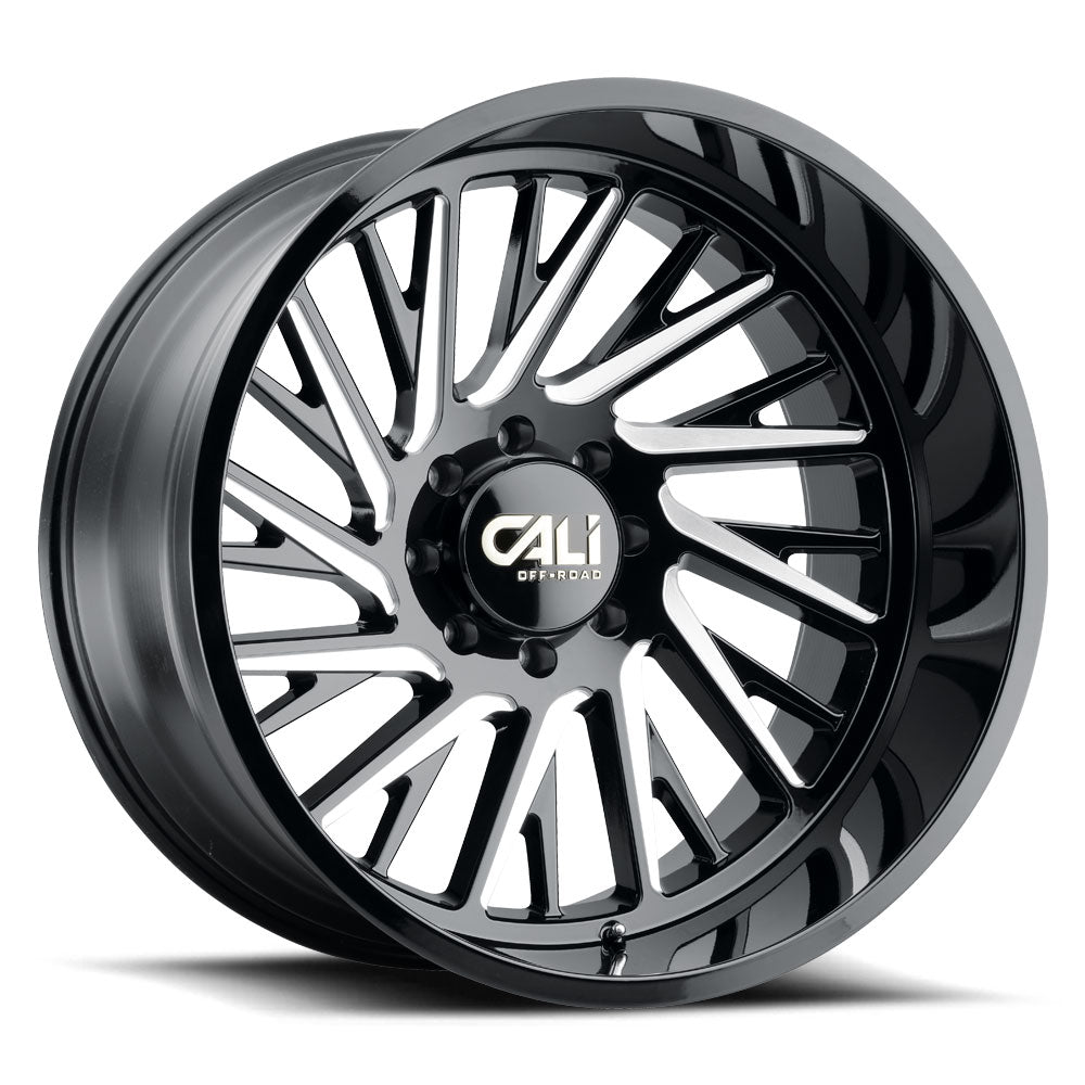 CALI OFF-ROAD PURGE GLOSS BLACK MILLED 20X12 -51 8X165.1MM 125.2MM