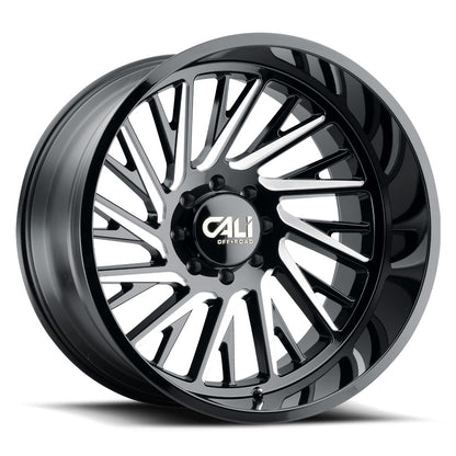 CALI OFF-ROAD PURGE GLOSS BLACK MILLED 20X12 -51 8X165.1MM 125.2MM