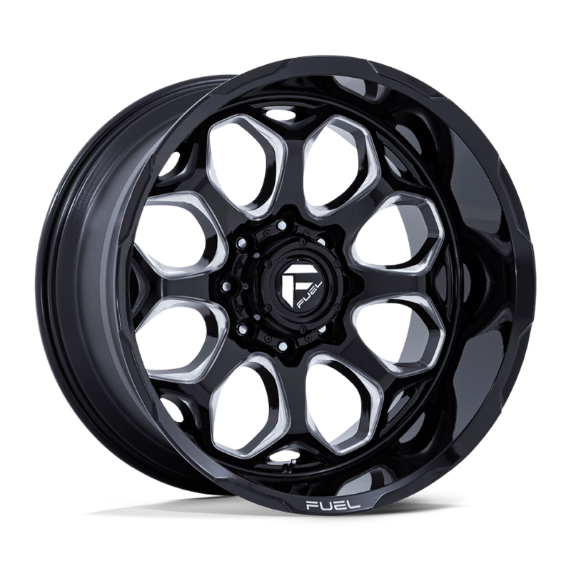 FUEL SCEPTER GLOSS BLK MILLED | 20X10 6X135 -18 87.1MM ( TEXT US TO GET 40% OFF )