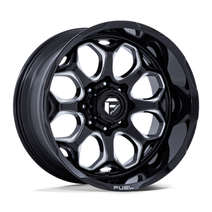 FUEL SCEPTER GLOSS BLK MILLED | 20X10 6X135 -18 87.1MM ( TEXT US TO GET 40% OFF )