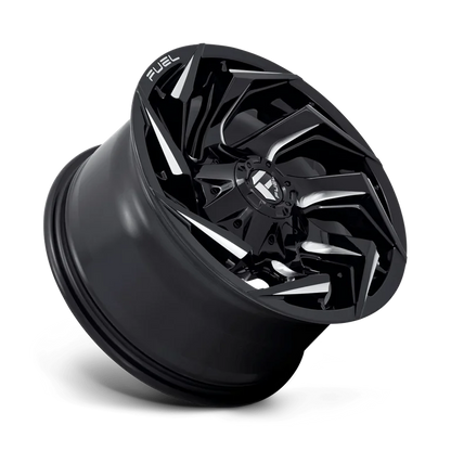 FUEL REACTION 22X10 -18 5X139.7/5X150 110.2 GLOSS BLK MILL ( Text us for clearance pricing )