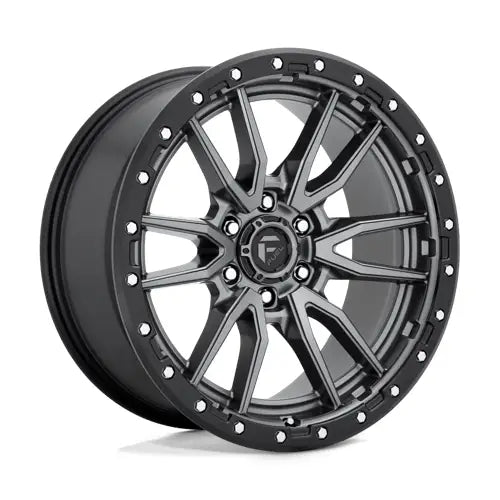 FUEL REBEL 20X9 +20 6X139.7 106.1 MATTE GUNMETAL BLACK BEAD RING ( Text us for clearance pricing )