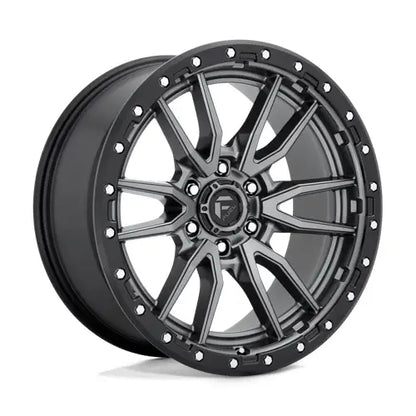 FUEL REBEL 18X9 +1 6X139.7 106.1 MATTE GUNMETAL BLACK BEAD RING ( TEXT FOR CLEARANCE PRICE *** )