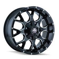 MAYHEM WARRIOR BLACK MILLED SPOKES | 18X9 +18 5X150/ 5X139.7 110MM