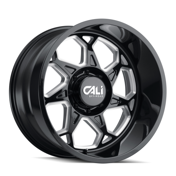 CALI OFF-ROAD SEVENFOLD GLOSS BLACK MILLED | 20X12 -51 ET 8X170