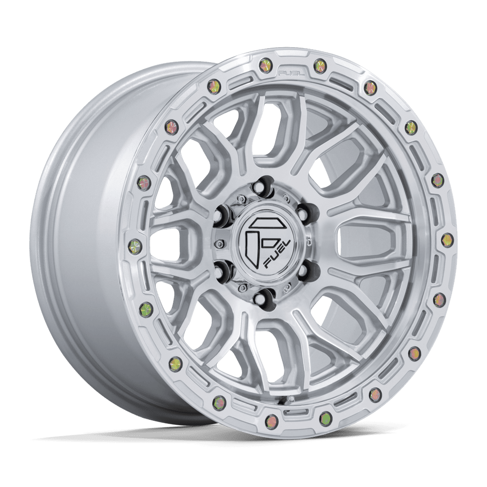 FUEL SURGE GLOSS SILVER W/ MACHINED FACE 20X9 +1 8X170 125 * TEXT US FOR CLEARANCE PRICING *
