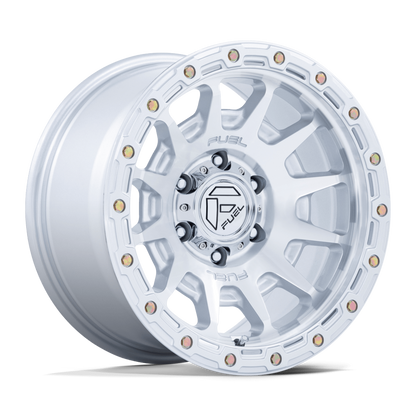 FUEL FC884 FORTRESS GLOSS SILVER W/ MACHINED FACE 18X9 +20 6X135 87.1 ( TEXT FOR CLEARANCE PRICE *** )