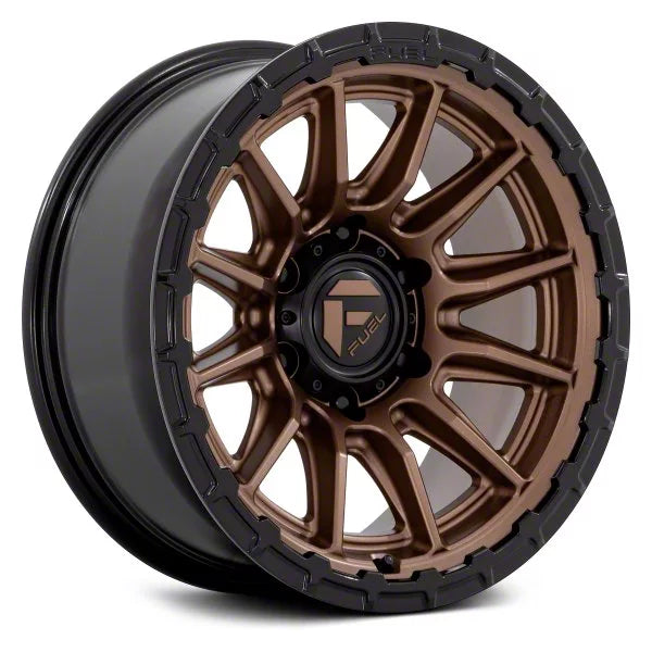 FUEL FC866 PISTON MATTE BRONZE W/ GLOSS BLACK LIP 17X9 +1 5X127 71.5 * TEXT FOR CLEARANCE PRICE ***