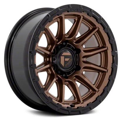 FUEL FC866 PISTON MATTE BRONZE W/ GLOSS BLACK LIP 17X9 +1 5X127 71.5 * TEXT FOR CLEARANCE PRICE ***