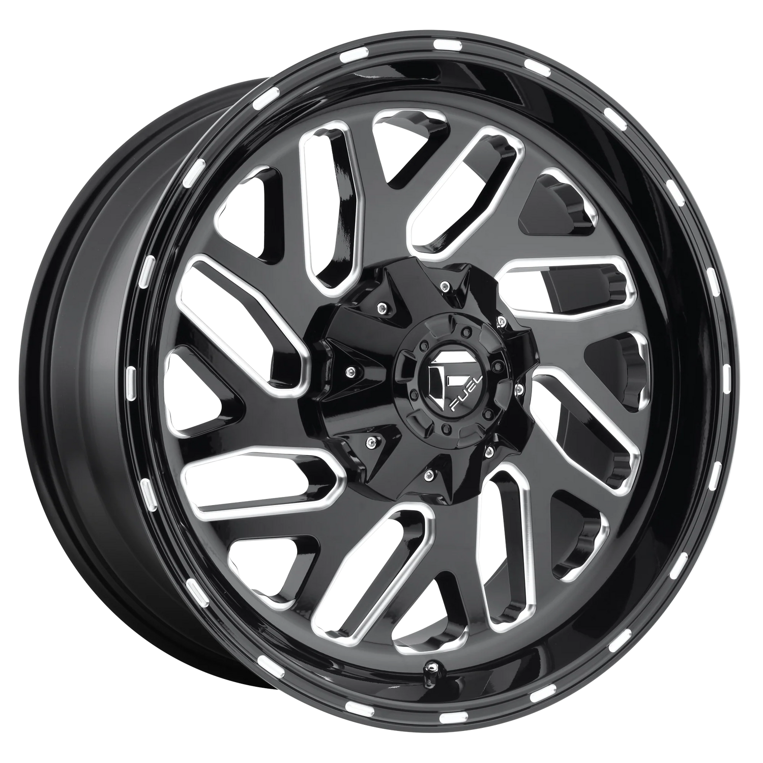 FUEL TRITON GLOSS BLACK MILLED 20X9 +7 6X120 67.1MM * TEXT US FOR WHOLESALE PRICE