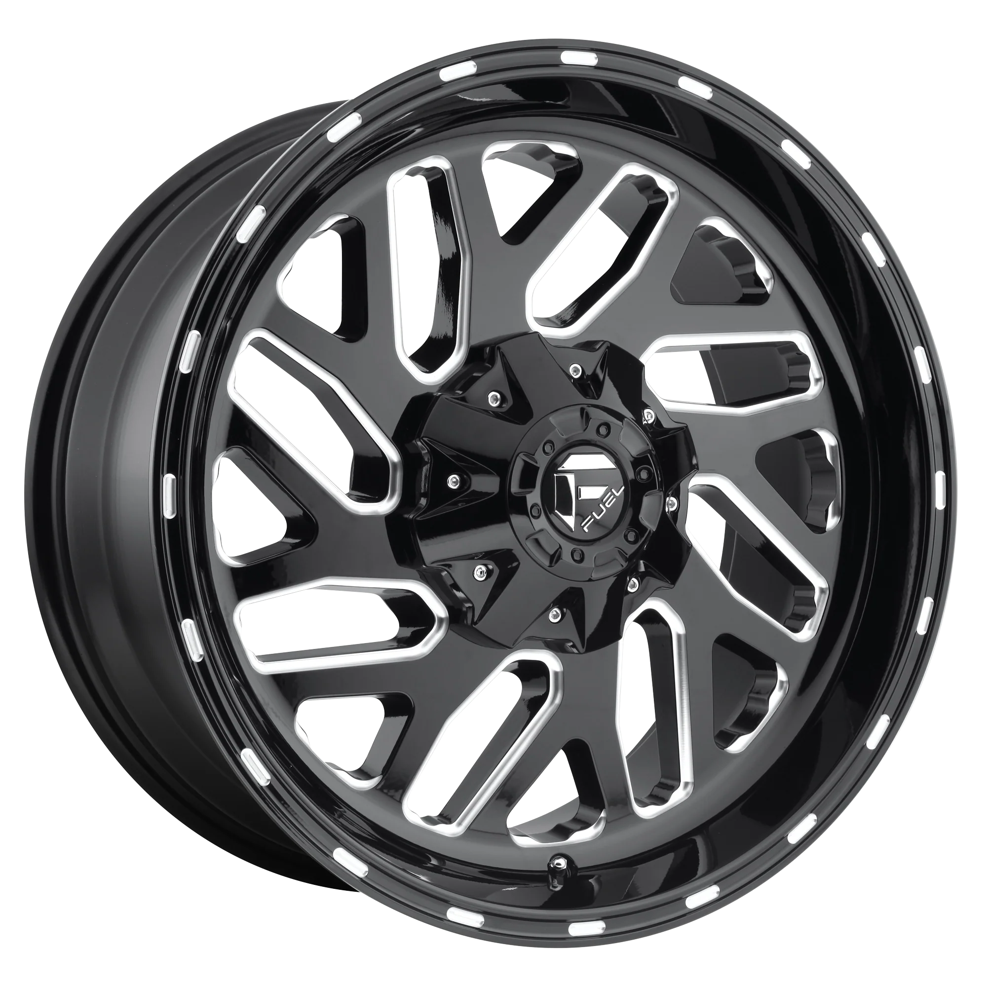 FUEL TRITON GLOSS BLACK MILLED 20X9 +7 6X120 67.1MM * TEXT US FOR WHOLESALE PRICE