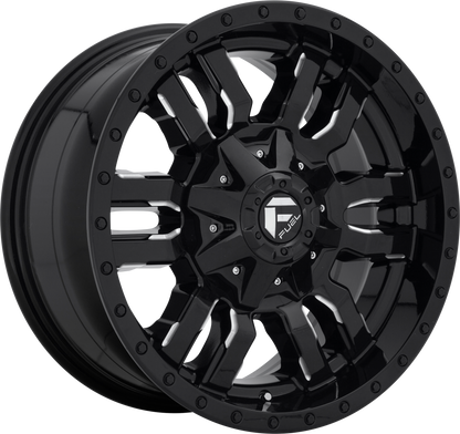 FUEL SLEDGE GLOSS BLACK MILLED 18X9 +20 8X165.1 125.1MM * TEXT US FOR CLEARANCE PRICE