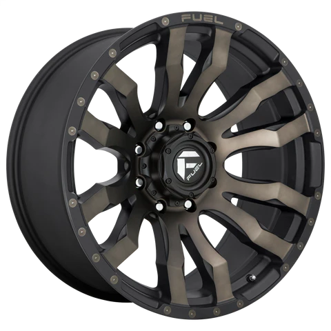 FUEL BLITZ 22X12 -44 6X139.7 106.1 MATTE BLACK DOUBLE DARK TINT