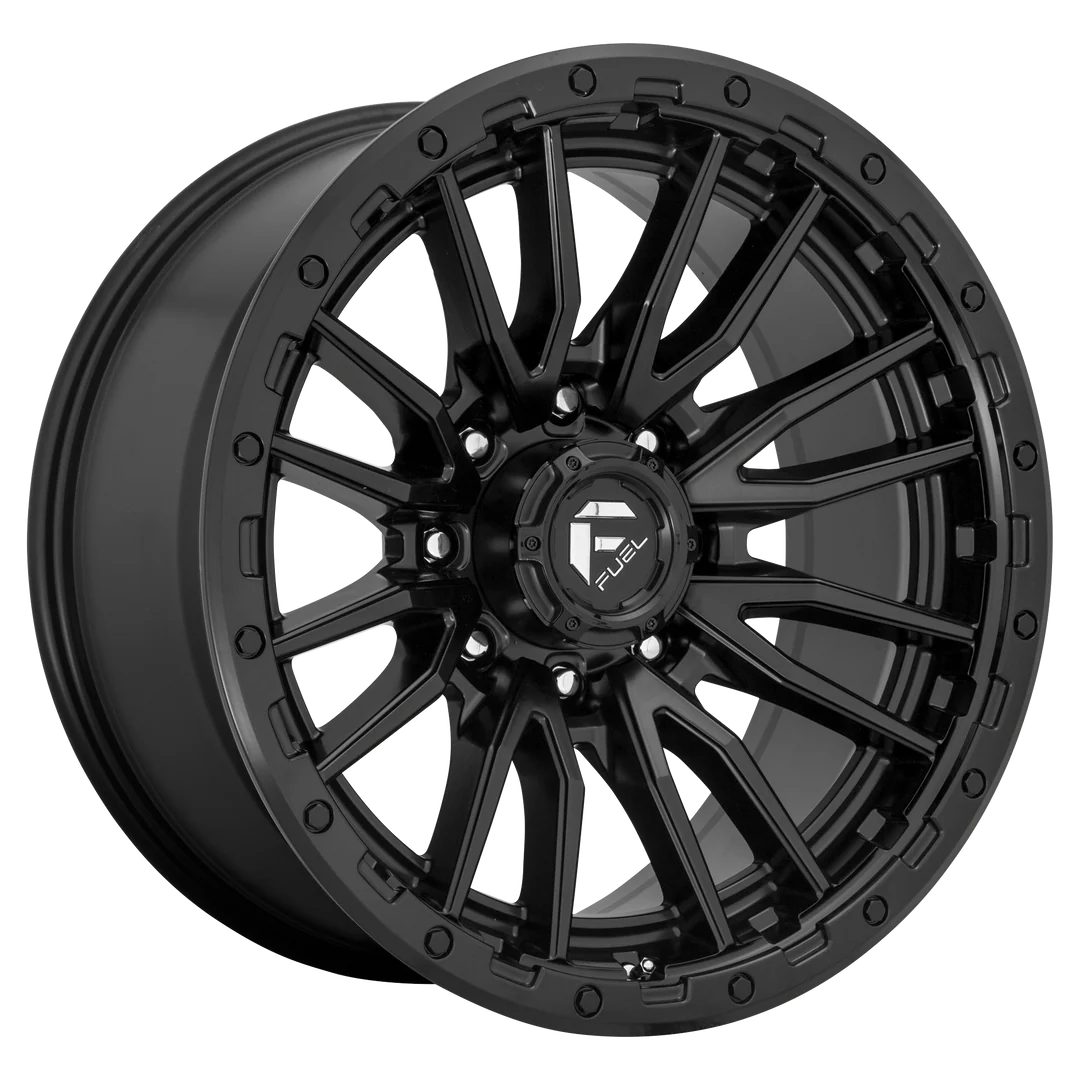 FUEL REBEL 20X9 +1 8X180 124.2 MATTE BLACK ( TXT FOR CLEARANCE PRICING *** )