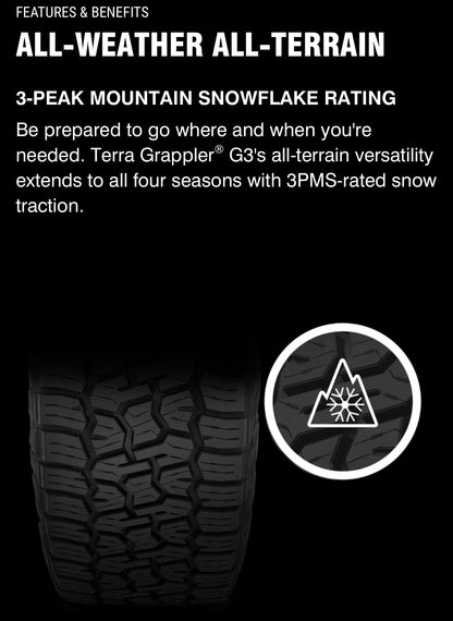 LT 295/65R20 | NITTO TERRA GRAPPLER G3W 3PMS 10PR