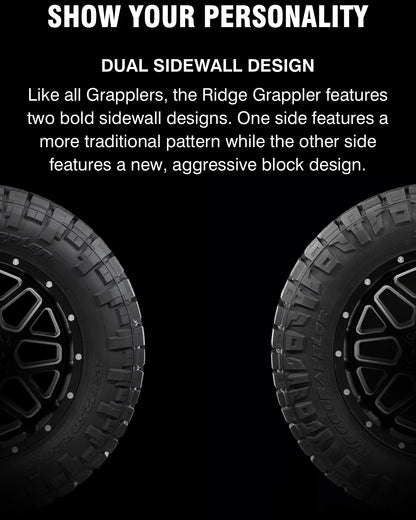 LT 35X12.50R20 | NITTO RIDGE GRAPPLER HYBRID TERRAIN 10PR