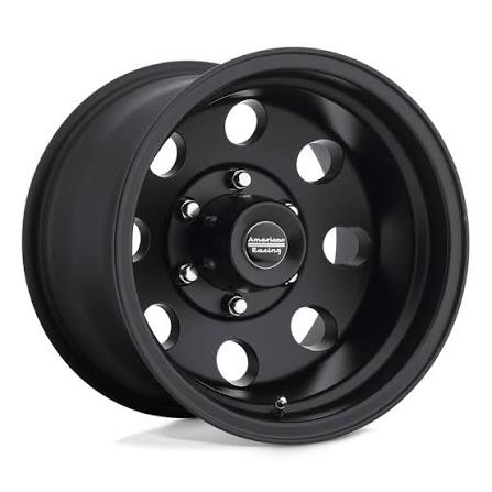 AMERICAN RACING AR172 BAJA SATIN BLACK 16X8 0 8X165.1 130.8mm