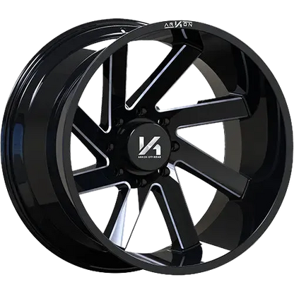 ARKON LINCOLN ARK-1 22X12 6X139.7 -51 108MM BLACK MILLED **RIGHT**