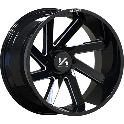 ARKON LINCOLN 20X10 6X139.7 -25 108MM BLACK MILLED  PROPER DIRECTIONAL ** LEFT**