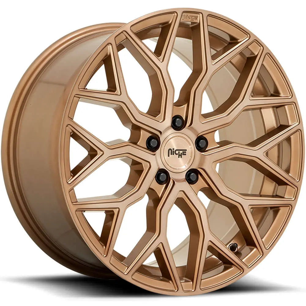 Niche Mazzanti M263 PLATINUM BRONZE/ BRUSHED FACE/ BRONZE TINT CLEAR |  20x9 +35 5X120