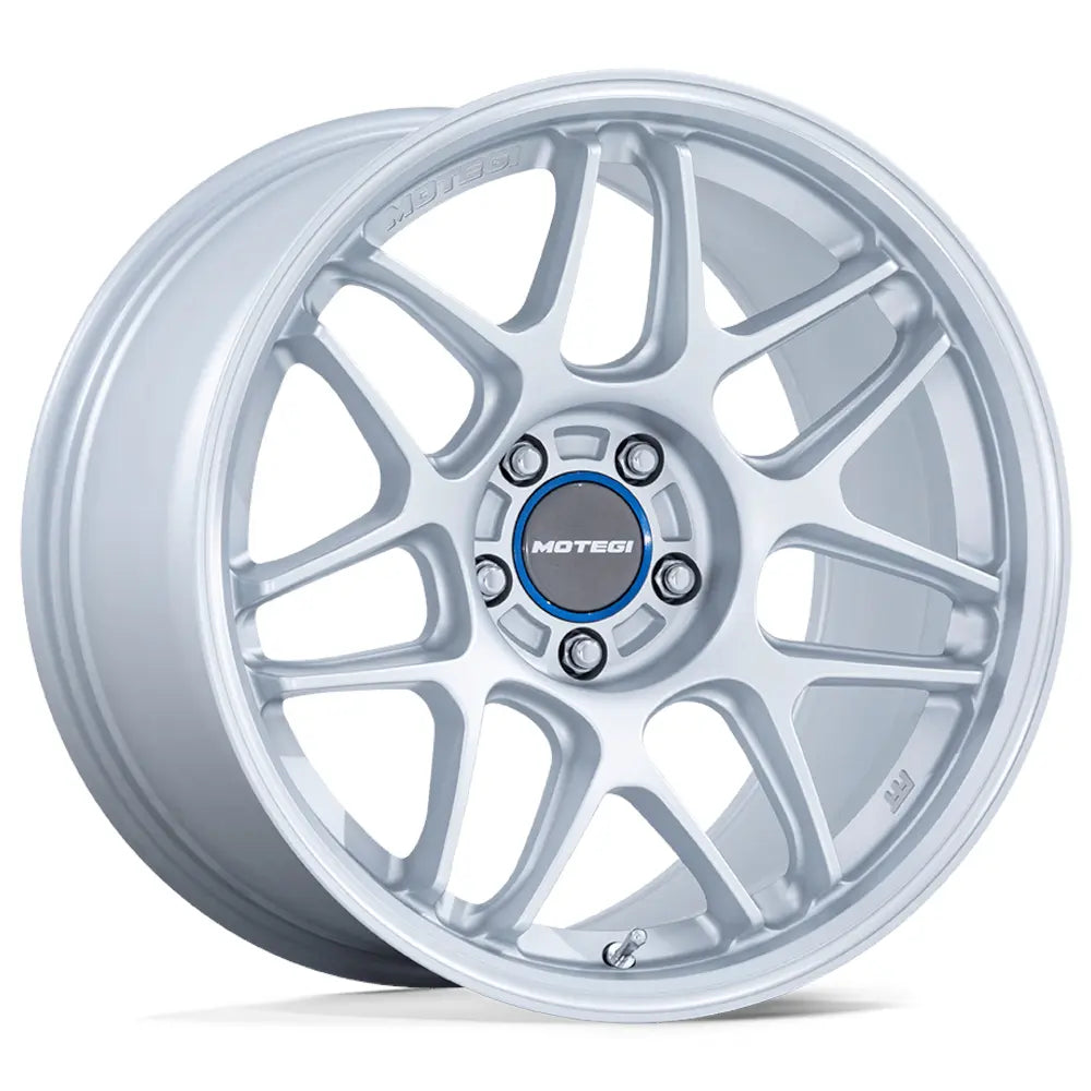 MOTEGI MR158 TSUBAKI HYPER SILVER W/ MACHINED LIP 18X9.5 +35 5X112 66.6