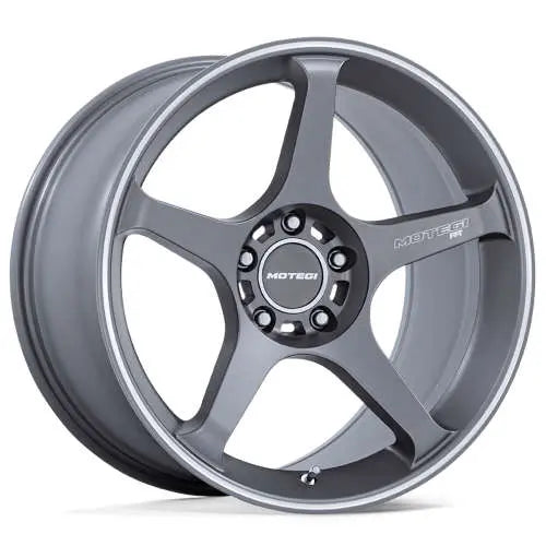 MOTEGI MR159 BATTLE V GUNZILLA W MACHINED LIP STRIPE 17X8.5 +45 5X114.3 72.6MM