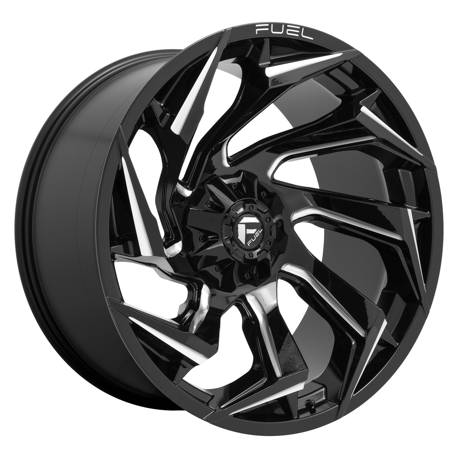 FUEL REACTION 22X10 -18 5X139.7/5X150 110.2 GLOSS BLK MILL ( Text us for clearance pricing )