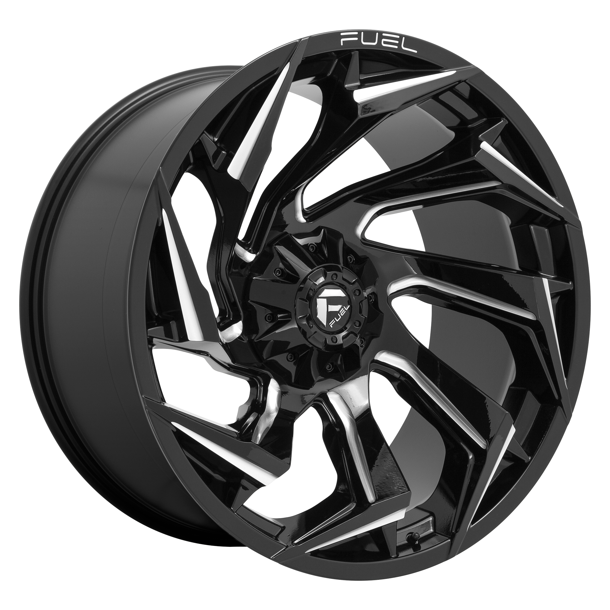 FUEL REACTION 22X10 -18 5X139.7/5X150 110.2 GLOSS BLK MILL ( Text us for clearance pricing )
