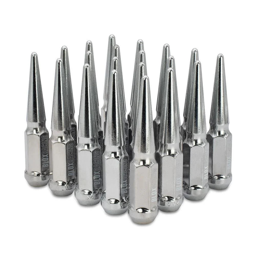 SPIKE LUG NUTS - CHROME CLOSED - 1/2 - 23 PACK