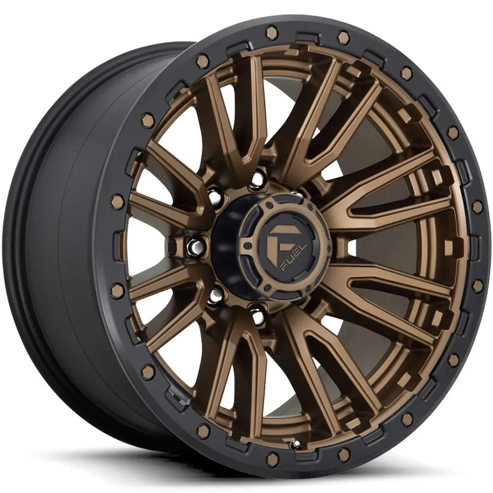 FUEL REBEL 8 MATTE BRONZE / BLACK RING | 20X9 +1 8X165.1