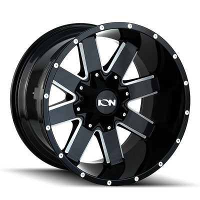 ION 141 141 GLOSS BLACK MILLED 20X9 8X165.1 0MM 130.8MM