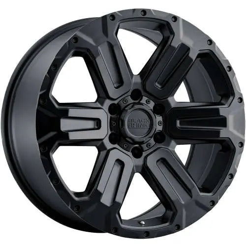BLACK RHINO WANAKA MATTE BLACK 17X8.5 +12 6X139.7 112.1MM
