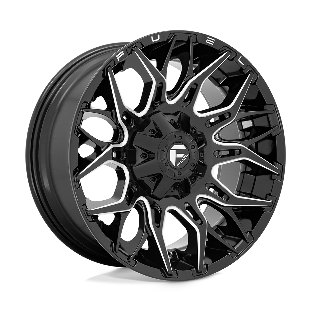 FUEL TWITCH GLOSS BLACK MILLED | 22X12 -44 8X165.1